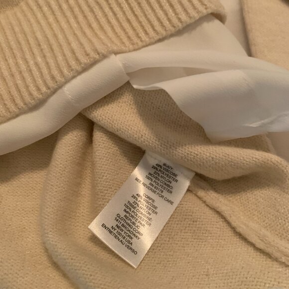 Truth by Republic sweater with combo Color Ivory Size M - Picture 12 of 12